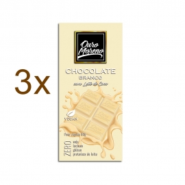 Kit com 3 Barras de Chocolate Branco