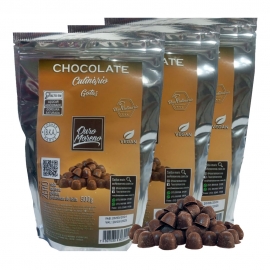 KIT 3 Chocolates Culinários Gotas 500g